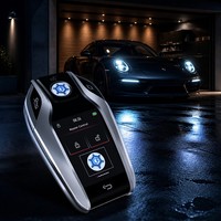 Clé de voiture intelligente de luxe Kaifute CF618 avec écran tactile LCD, entrée sans clé, compatible Apple Find My, démarrage universel par bouton-poussoir 4
