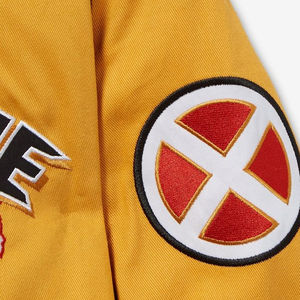 แจ็กเก็ตแข่งรถแบบย้อนยุคสำหรับผู้ชายผู้หญิงหนัง PU อเมริกันอุตสาหกรรมหนักงานปักแฟชั่นแนวสตรีทแบบลำลอง - Product Image 5