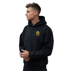 Sudadera con Capucha Extra Grande para Hombre, 50% Algodón, 50% Poliéster, Hombros Caídos, Estilo Urbano, Corte Holgado, Sudadera de Invierno - Product Image 6