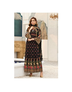 ชุดเดรสคาเมซของปากีสถานชุดเดรสยาวแบบปักลายสำหรับผู้หญิงคอลเลกชันงานสำหรับงานแต่งงานผ้าเรยอนทำจากผ้าไหม - Product Image 6