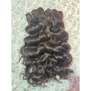 Extensions de cheveux humains naturels indiens bouclés, vierges, non traités, provenant d'un seul donneur, de la région du Temple du Sud - Product Image 3