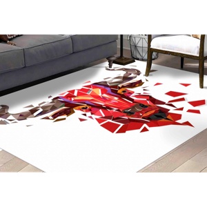 Alfombra con Diseño de Toro: Alfombra Antideslizante con Estampado Animal, Alfombra Suave de Tela No Tejida - Product Image 1