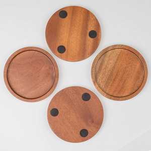 Exportateurs indiens Design élégant sous-verre en bois ensemble accessoire de table Durable pour bureau à domicile Restaurants tapis tampons pour Surface - Product Image 4