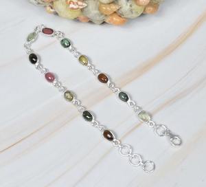 ของขวัญวันเกิดธรรมชาติหลายเพทายชุบทอง925เงินอัญมณีปรับได้ทำด้วยมือของผู้ชาย - Product Image 3