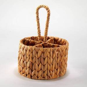 <b>Water</b> hyacinth silverware basket <b>containers</b> cutlery holder caddy christmas parties table organizer - Product Image 4