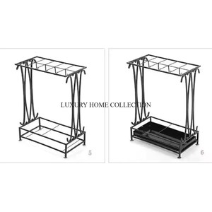 Modern Design Durable Rust-Resistant <b>Metal</b> <b>Umbrella</b> <b>Stand</b> with Golden Finished for Luxury Home Office Collection at Bets Rate - Product Image 2