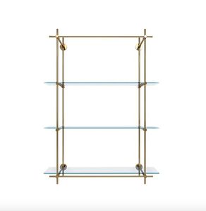 Estantes de latón decorativos con detalles artísticos grabados para mejorar la belleza del interior de cualquier hogar - Product Image 3