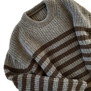 Pulls d'hiver pour hommes en mélange de laine respirant 2026, manches longues, tricotés, décontractés, pour le bureau, entièrement personnalisables - Product Image 2