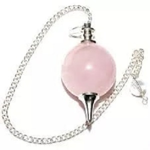 Meilleure vente boule de sphère de cristal d'opalite d'agate naturelle pendules de radiesthésie avec style Chakra à vendre - Product Image 2