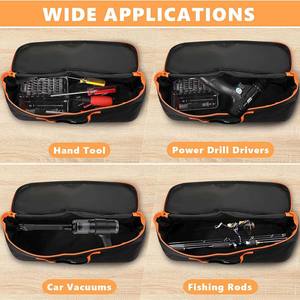 Sac à outils Oxford imperméable en vente flash |   Lot de 3 petites pochettes organisatrices à large ouverture |   Sacs de rangement à fermeture éclair robustes pour électriciens - Product Image 5
