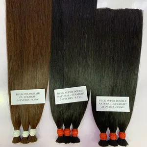 TOP 1 Vietnamese Hair Supplier Wholesale BULK raw hair - 100% Human Hair Extensions At Competitive Price For Sale