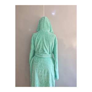 Soft <b>Hooded</b> Bathrobe Set Cotton Material Comfortable <b>Robe</b> - Product Image 3