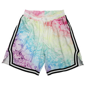 กางเกงขาสั้นออกกำลังกายผ้าโพลีเอสเตอร์สำหรับผู้ชายกางเกงขาสั้นเล่นฟิตเนสผ้าตาข่ายแนวสตรีทกางเกงขาสั้นออกแบบได้ตามต้องการเป็นมิตรต่อสิ่งแวดล้อม - Product Image 1