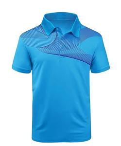 Camiseta de Lona Sólida para Hombre con Logotipo Personalizado, Sublimación, 95% Poliéster, 5% Elastano, para Trabajo, Golf, Servicio OEM - Product Image 5
