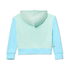 Sudaderas con capucha para mujer de punto al por mayor algodón señoras en blanco gimnasio manga larga chándal CropTops Croptop Sudadera con capucha con logotipo personalizado - Product Image 2