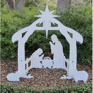 ชุดฉากพระกุมารเยซูประสูติกลางแจ้ง รุ่น A163ser สำหรับเทศกาลคริสต์มาส ตกแต่งตามฤดูกาล - Product Image 1