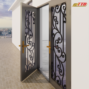 Portes d'entrée en acier haut de gamme d'un fabricant expérimenté, design postmoderne imperméable alliant artisanat, résistance et style - Product Image 3