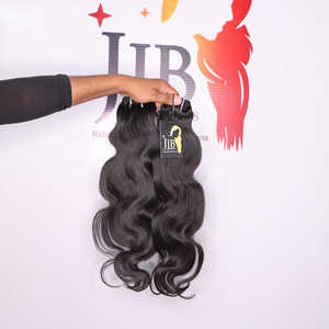 Paquetes de cabello virgen indio crudo con cierre Hd Onda del cuerpo Paquetes de cabello humano de onda profunda Cabello crudo de onda profunda - Product Image 2