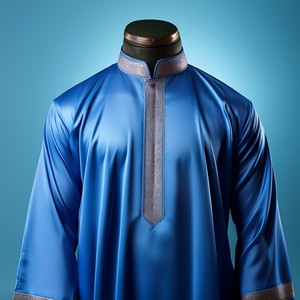 Vêtements traditionnels musulmans Abaya, robe Thobe de style arabe marocain pour hommes, nouvelle collection, vente chaude - Product Image 2