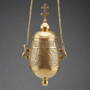 AltarScent Holy Flame Quemador de incienso de carbón antiguo Incensario de latón hecho a mano para ofrendas misas y espirituales - Product Image 6