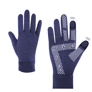 Gants fins à tous les doigts Printemps Automne Hiver Sports Anti-éclaboussures Eau Anti-dérapant Running Outdoor Touch Screen Gloves Warm Features - Product Image 3
