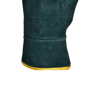 ถุงมืองานเชื่อมหนังแยกสีเขียวทนความร้อน - Product Image 5