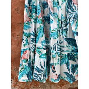 Falda Maxi India de Algodón Estampado Boho Ecológica con Diseño en Línea A para Mujer, Transpirable, Cintura Natural, Larga, con MOQ de 2 Piezas - Product Image 3