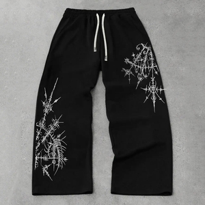 El último producto de estilo, pantalones de chándal holgados de ajuste holgado hechos a medida, elegantes Joggers de calle para uso diario - Product Image 1