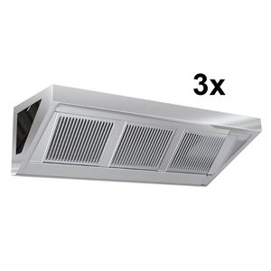 เครื่องดูดควันติดผนังแบบพาณิชย์ - 5000 มม. - พร้อมแผ่นกรองและไฟ LED - Product Image 3