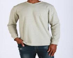 เสื้อยืดคอวีแขนยาวทรงเข้ารูป ผลิตจากผ้าฝ้ายออร์แกนิคคุณภาพสูง เป็นมิตรต่อสิ่งแวดล้อม แห้งเร็ว สำหรับผู้ชาย เสื้อผ้าสั่งทำพิเศษ - Product Image 4