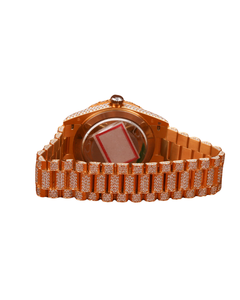 Reloj de Cuarzo con Diamantes Moissanite de Claridad VVS, Diseño de Moda Más Reciente y Más Vendido, Esfera Inteligente Cuadrada, Correa de Oro Blanco - Product Image 4