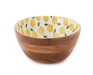 Cuenco de madera de alta calidad con forma personalizada para cocina y mesa Cuenco de madera para servir Fabricación y exportador de la India - Product Image 1