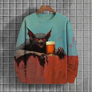 เสื้อกันหนาวผ้าฝ้าย/โพลีเอสเตอร์สำหรับผู้ชายเสื้อฮู้ดสวมหัวมีฮู้ดโอเวอร์ไซส์แขนยาวผ้าคอตตอนเป็นมิตรต่อสิ่งแวดล้อมสำหรับฤดูหนาว - Product Image 1