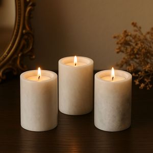 Portavelas de Mármol de Diseño para Pascua, Resistente al Calor, Hecho a Mano, Portavelas Votivo, para Elevar el Lujo en el Apartamento - Product Image 2