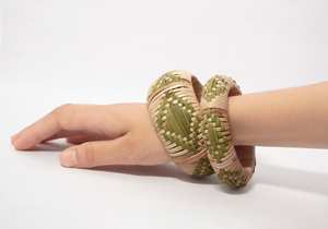 VPure Hands Veracious Weave Collection-Juego de pulseras de ratán tejidas a mano magistralmente, regalos perfectos para mujeres | niñas, - Product Image 6