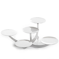 Support à gâteau en aluminium élégant et classique, fabrication artisanale de qualité supérieure, design écologique, support à gâteau fantaisie personnalisé, vente en gros