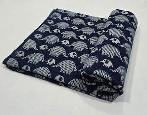 Jaipur ผ้าฝ้ายบล็อกพิมพ์ด้วยมือแบบ100% ทำด้วยมือผ้าฝ้ายแบบดั้งเดิมเป็นมิตรต่อสิ่งแวดล้อมระบายอากาศได้ - Product Image 3