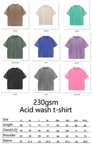 Camiseta Vintage Extra Grande, Lavada al Ácido, Transpirable y Ecológica para Hombre, con Logotipo Personalizado, Estilo Desgastado, Tejido Jersey 100% Algodón Pesado - Product Image 6