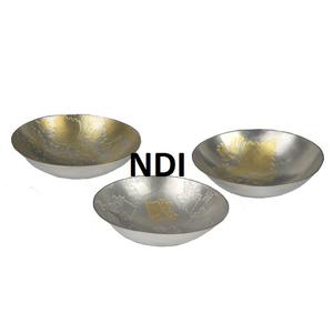 Decoración de mesa de cena Almacenamiento de frutas o verduras Frutero de metal Venta caliente Acabado brillante Almacenamiento de alimentos Cuenco de metal - Product Image 2