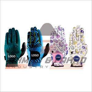 Gants de golf en cuir véritable brodés personnalisables OEM pour hommes et femmes respirants avec poignées Sports Applicable - Product Image 6