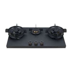 Suministro Exclusivo: Estufa de Gas Empotrable de Acero Inoxidable con Tres Quemadores, Encendido Electrónico y Apagado Automático, Disponible para el Hogar - Product Image 5