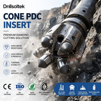 Конические алмазные вставки PDC Drillsoltek для буровых долот, производство OEM-поставок для нефтегазовой и горнодобывающей промышленности