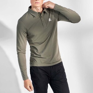 Camiseta Informal para Hombre, Transpirable, de Fibra de Bambú, con Dos Botones, Estampado Personalizado, Tejido Jersey - Product Image 4