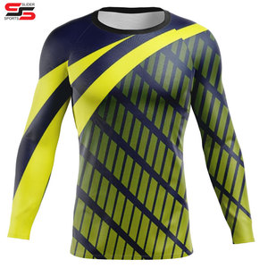 Camiseta de cuello redondo de alta calidad, ropa personalizada, sublimación MMA, windsurf, compresión Rashguards - Product Image 6