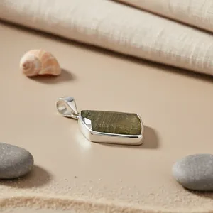 Pierre précieuse en argent 925 faite à la main, quartz rutilé, accents or rose, platine, pour femmes, cadeau religieux parfait pour l'améthyste - Product Image 3