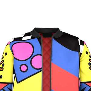 2024 nouvelle mode Streetwear imperméable hommes Sublimation Bomber veste vente directe d'usine Logo personnalisé plaine fermeture éclair Bomber veste - Product Image 6