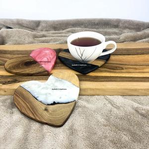 Juego de Posavasos de Resina Epoxi con Forma Irregular, 10 mm de Grosor, Multicolor, Hechos a Mano, Románticos, para Mesa, Hogar, Regalo, Decorativos - Product Image 2