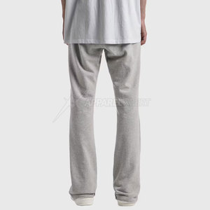 Pantalon de survêtement évasé décontracté empilé pour hommes pantalon de survêtement surdimensionné haut/bas poches latérales léger Streetwear coton mi - Product Image 4