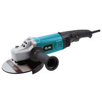 Meuleuse d'angle électrique mini 1500W et 1800W avec interrupteur à gâchette pour bricolage, micro-meuleuse et disque de ponçage en acier inoxydable 180mm
