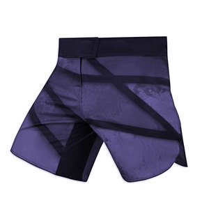 Shorts MMA pour hommes, respirants, dernier design, décontractés, 100 % polyester, durables, légers, taille mi-haute, fermeture élastique, motif uni - Product Image 2